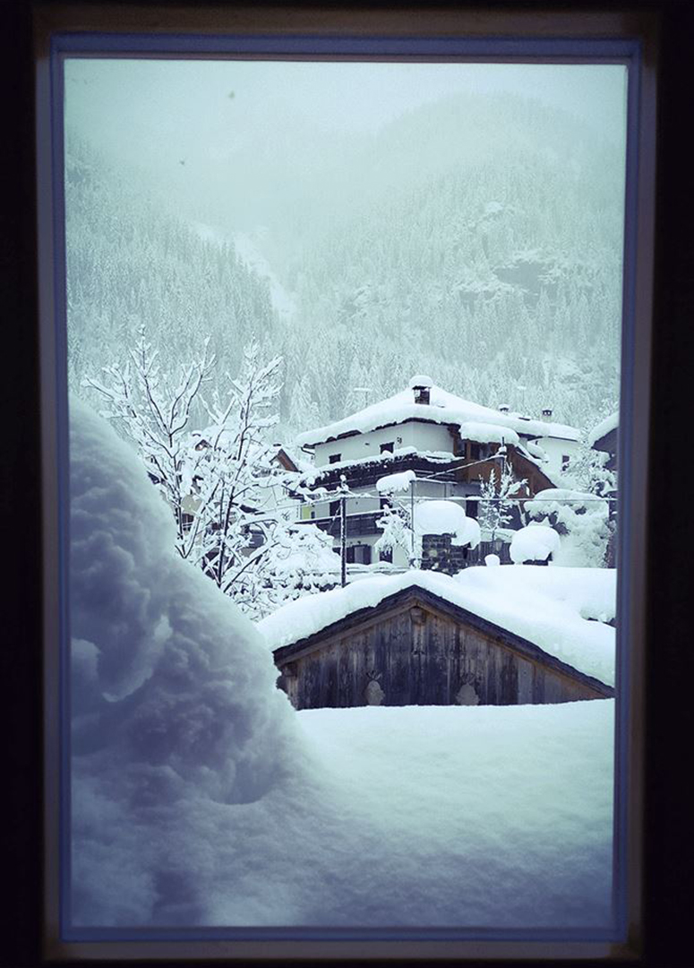 nevicata in dolomiti