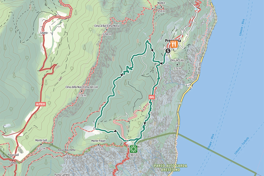 Itinerario Trekking a Punta Larici ad anello